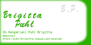 brigitta puhl business card